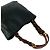 Borsa Chanel Coco Mark in pelle di agnello Marrone Nero - vista 4