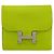 Hermès Cartera bi-fold Hermes Constance Compact en cuero Veau Epsom Verde