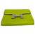 Hermès Cartera bi-fold Hermes Constance Compact en cuero Veau Epsom Verde - vista 6