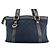 Borsa Gucci GG Canvas Blu navy - vista 3