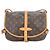 Borsa a Spalla Louis Vuitton Monogram Saumur 30 Marrone - vista 3
