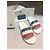 Ciabatte Moncler Logo Bianco Rosso Blu - vista 2