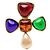 Spilla Broche Chanel Multi Gold Plated Multicolored Gripoix e Faux Pearl