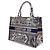 Dioriviera Book Tote aus bestickter Canvas Dior Blue Medium Blau Marineblau - Ansicht 2