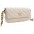 Chanel White Small CC Quilted Caviar Twist Your Buttons Flap Bianco - vista 11