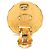 Orecchini Chanel Gold CC placcati oro Sunburst rotondi con clip D'oro - vista 3