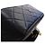 Borsa a tracolla Chanel Diana in agnello trapuntato nero Small con nappa - vista 11