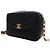 Borsa a tracolla Chanel Diana in agnello trapuntato nero Small con nappa - vista 3