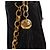 Borsa a tracolla Chanel Diana in agnello trapuntato nero Small con nappa - vista 8