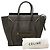Céline Celine Micro Luggage Tote aus grauem genarbtem Kalbsleder Braun Anthrazitgrau - Ansicht 8