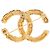 Spilla Chanel Gold CC placcata oro con rilievo barocco D'oro - vista 2