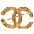 Spilla Chanel Gold CC placcata oro con rilievo barocco D'oro - vista 3