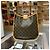 Louis Vuitton Borsa a Tracolla Evelyn Marrone Verde - vista 2