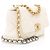 Gabrielle Borsa a tracolla Chanel Lambskin 19 Medium Flap Bianco - vista 2