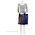 Tote Louis Vuitton Split Monogram Eclipse Canvas N/S Blau  - Ansicht 5