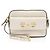 Borsa a tracolla piccola Gucci Glazed Calfskin Horsebit 1955 Bianco