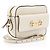 Borsa a tracolla piccola Gucci Glazed Calfskin Horsebit 1955 Bianco - vista 2