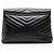 Borsa a tracolla Saint Laurent Matelasse Calfskin Monogram LouLou Chain Large Nero - vista 3