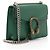 Piccola borsa a tracolla Dionysus in pelle e cristalli Gucci Verde - vista 2