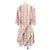 Vestido de seda Louis Vuitton Rosa Roja Beige - vista 2