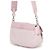 Borsa a tracolla in Re-Nylon Prada Rosa - vista 2