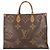 Borsa Tote Louis Vuitton Monogram Reverse Giant OnTheGo GM Rosso Monogramma
