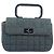 Chanel Chocolate Bar Mademoiselle Top Handle Quilted Denim Small Blu