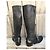 Céline Botas altas de cuero negro - vista 5