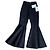 Pantalón acampanado de denim negro Alaïa