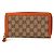 Gucci GG Canvas Bamboo Zip Long Wallet