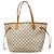 Borsa Tote Louis Vuitton Damier Azur Neverfull MM Bianco