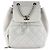 Chanel Ivory Grained Calfskin Backpack Cream