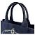 Prada Canapa Canvas Handtasche Marineblau - Ansicht 10