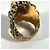 Anillo de León en Oro y Piedra Azul Claro Gucci Dorado - vista 2