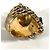 Anillo de León en Oro y Piedra Azul Claro Gucci Dorado - vista 4