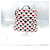 Rucksack Prada Triangle Plate Signo Print Schwarz Weiß Rot