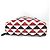 Rucksack Prada Triangle Plate Signo Print Schwarz Weiß Rot - Ansicht 5