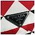 Rucksack Prada Triangle Plate Signo Print Schwarz Weiß Rot - Ansicht 7