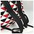Rucksack Prada Triangle Plate Signo Print Schwarz Weiß Rot - Ansicht 9