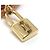 Bracciale charm in pelle Louis Vuitton Keep It Twice Rosa D'oro Arancione - vista 2