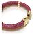 Bracciale charm in pelle Louis Vuitton Keep It Twice Rosa D'oro Arancione - vista 4