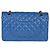Borsa a tracolla Chanel Matelasse 25 W Flap Chain Blu - vista 3