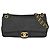Borsa a Spalla Chanel Chevron V Stitch Coco Mark W Chain Nero