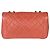 Borsa a tracolla Chanel Matelasse W Chain in rosa - vista 3