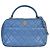 CHANEL Matelasse Coco Mark 2way Bowling Bag No. 27 Blu