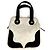 Borsa Tote CHANEL CC Coco Mark Logo Marshmallow Nero Bianco - vista 2