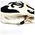 Borsa Tote CHANEL CC Coco Mark Logo Marshmallow Nero Bianco - vista 8