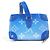Portafoglio collana Soft Trunk Monogram Clouds Louis Vuitton Bianco Blu