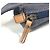 Borsa a tracolla Fendi Denim Rainbow Logo FF Blu Multicolore - vista 9