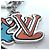 Louis Vuitton Portocle LV Puzzle Bag Charm Keychain Silvery Multiple colors - view 5